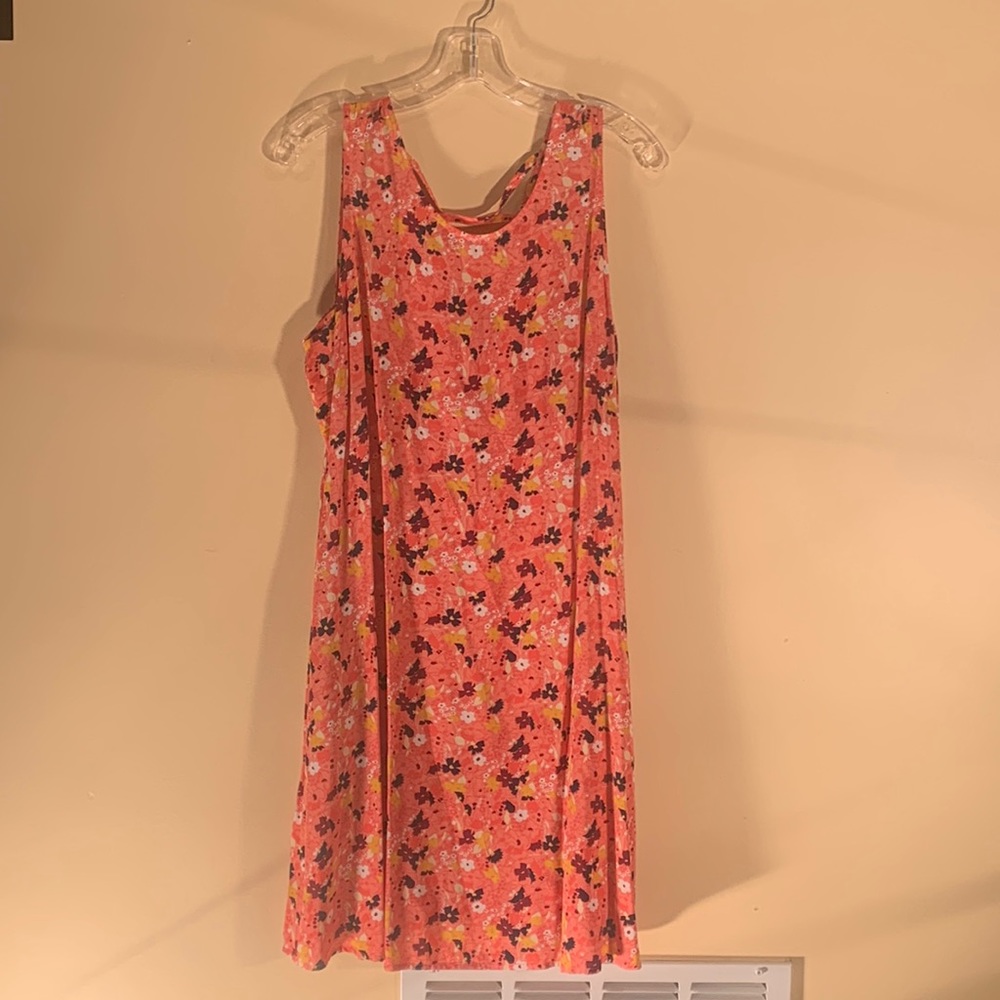 Gap sleeveless floral swing dress